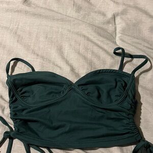 SHEIN Deep Green Ruched Top